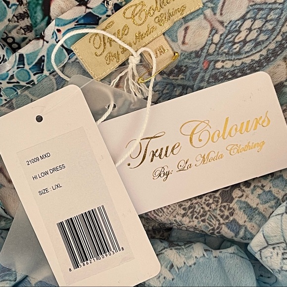 Watercolor Hi-lo Maxi Cover Up Dress - Picture 14 of 16